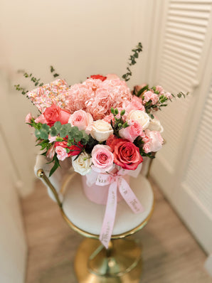 Pink Flowers Mix - Box Arrangement